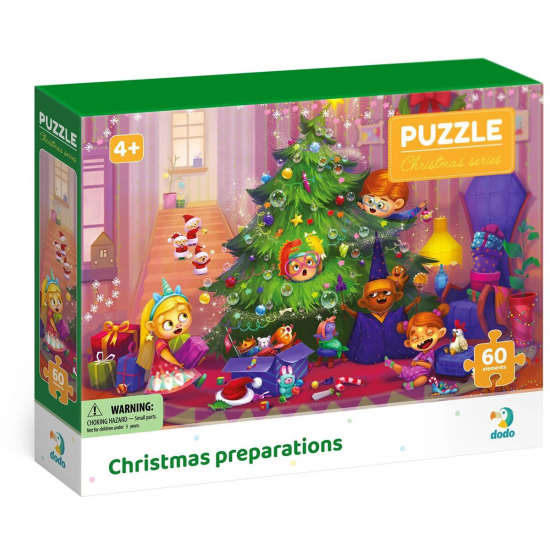 Puzzle Craciun - Pregatiri de Craciun (60 piese)