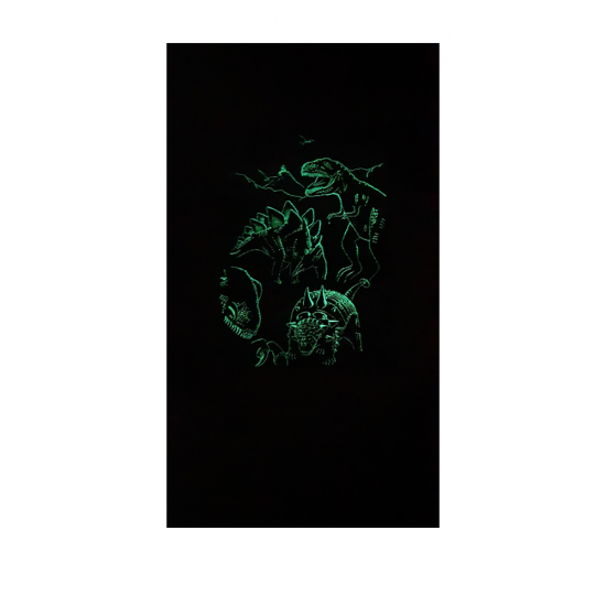 Puzzle XL - Lumea dinozaurilor neon (100 piese)