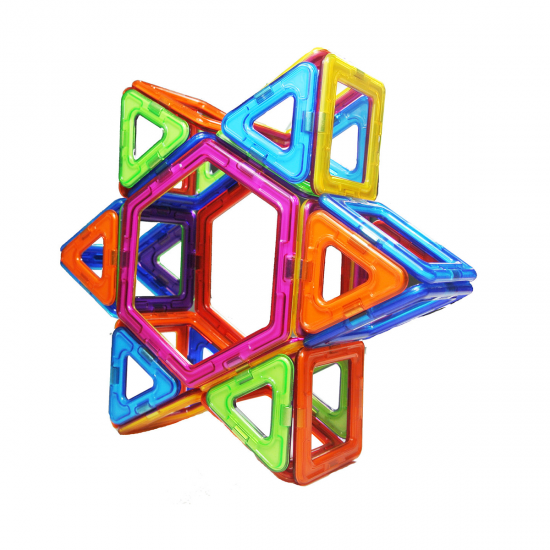 Joc de constructie magnetic - 66 piese