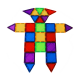 Joc de constructie magnetic - 70 piese Joc de constructie magnetic - 70 piese