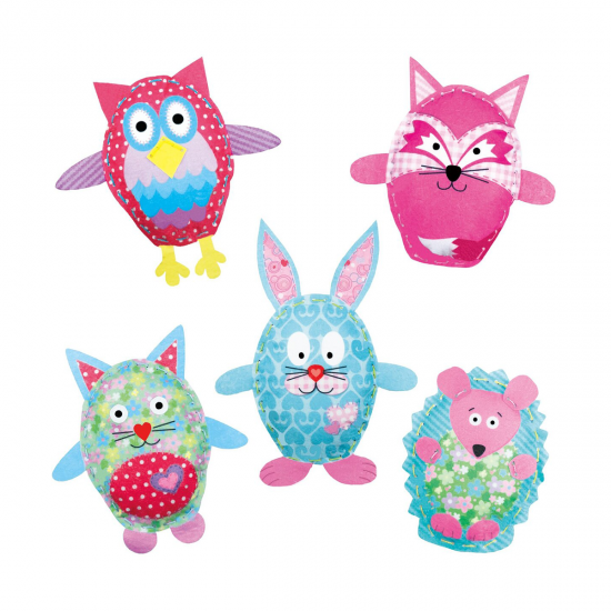 Set creativ de cusut - Animalute din fetru