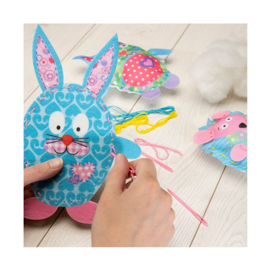 Set creativ de cusut - Animalute din fetru