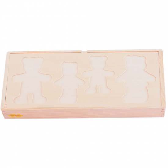 Joc lemn de potrivire - Familia ursuletilor