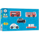 Set 5 vehicule din lemn Set 5 vehicule din lemn