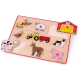 Puzzle lemn animale, incastru - Ferma