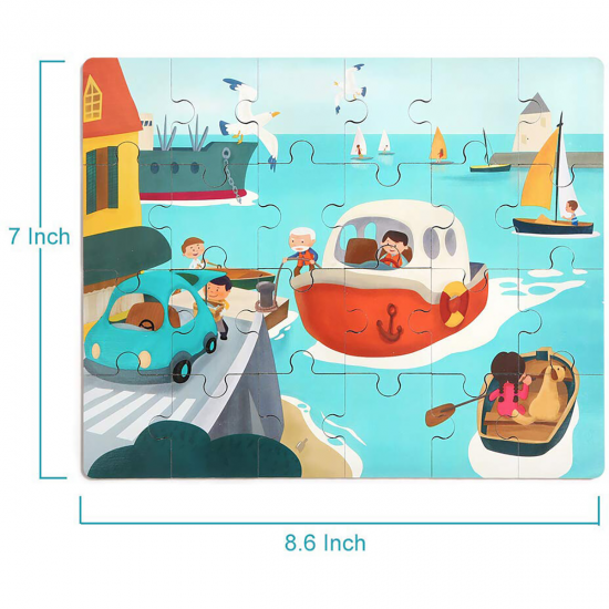 Puzzle din lemn - Vaporas
