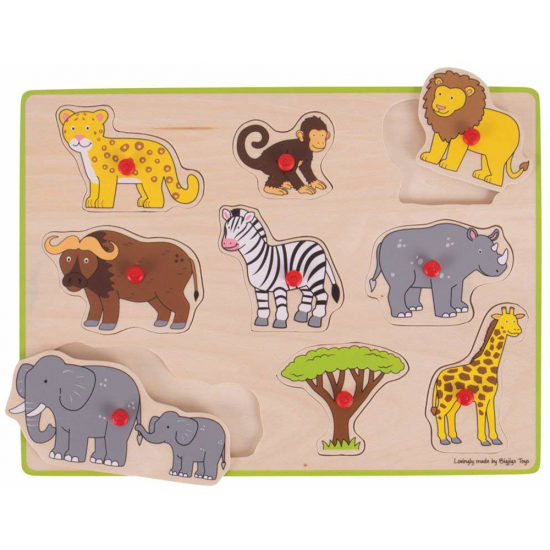 Puzzle incastru din lemn - Safari Puzzle incastru din lemn - Safari