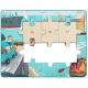 Puzzle din lemn - Vaporas