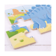Set 3 puzzle din lemn - Dinozauri