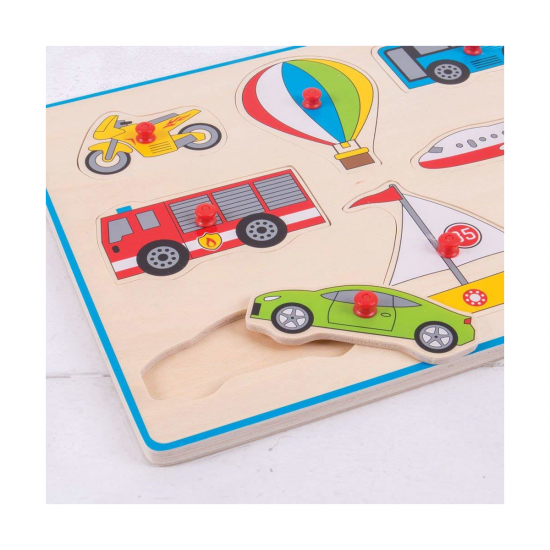 Puzzle lemn incastru - Vehicule