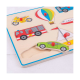 Puzzle lemn incastru - Vehicule