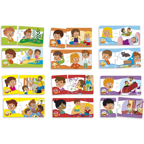 Puzzle copii, duo - Emotii