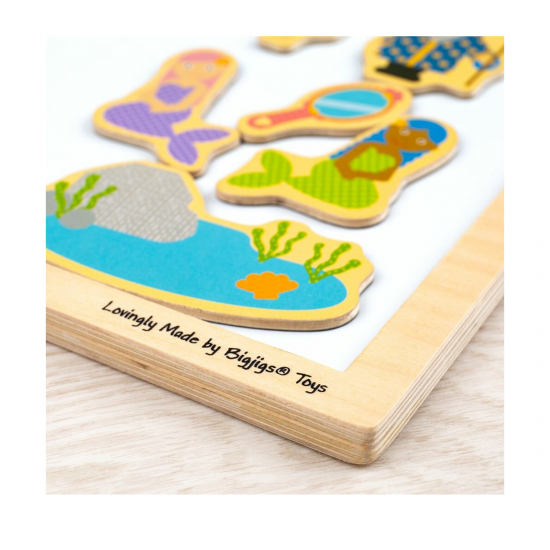 Tabla magnetica cu rama din lemn