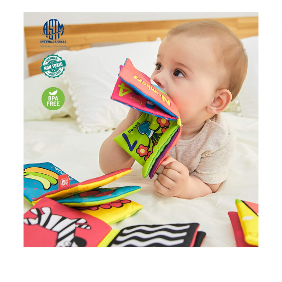 Set de 6 carticele fosnitoare pentru bebelusi