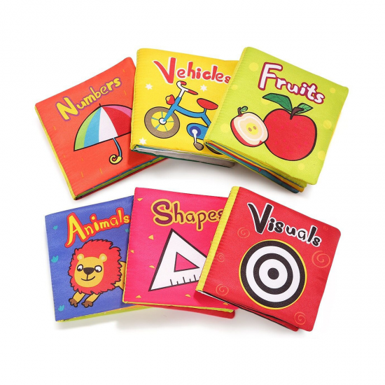 Set de 6 carticele fosnitoare pentru bebelusi