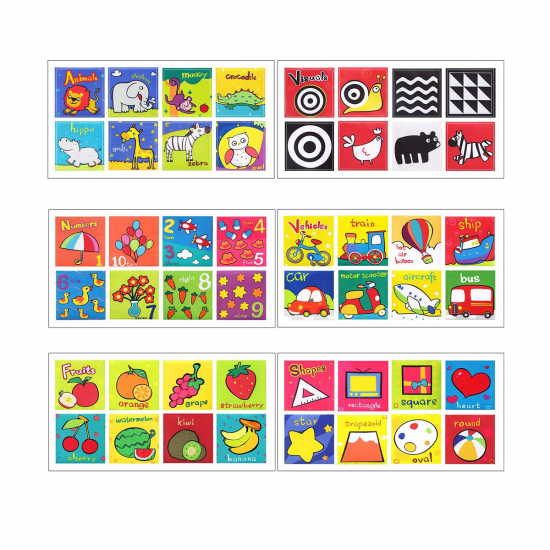 Set de 6 carticele fosnitoare pentru bebelusi