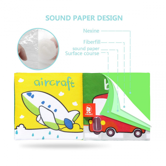 Set de 6 carticele fosnitoare pentru bebelusi