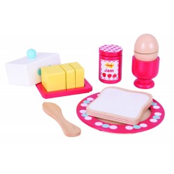Joc de rol - Set mic dejun din lemn Joc de rol - Set mic dejun din lemn