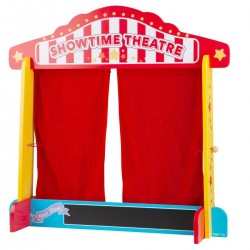 Teatru de papusi din lemn Teatru de papusi din lemn