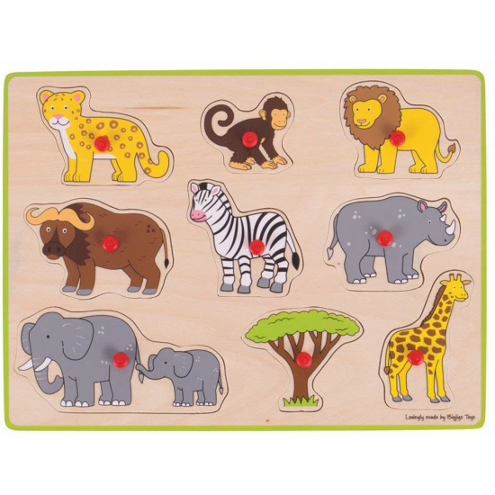 Puzzle incastru din lemn - Safari Puzzle incastru din lemn - Safari