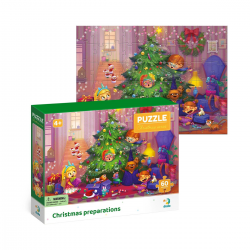 Puzzle Craciun - Pregatiri de Craciun (60 piese)