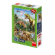 Puzzle XL - Lumea dinozaurilor neon (100 piese)