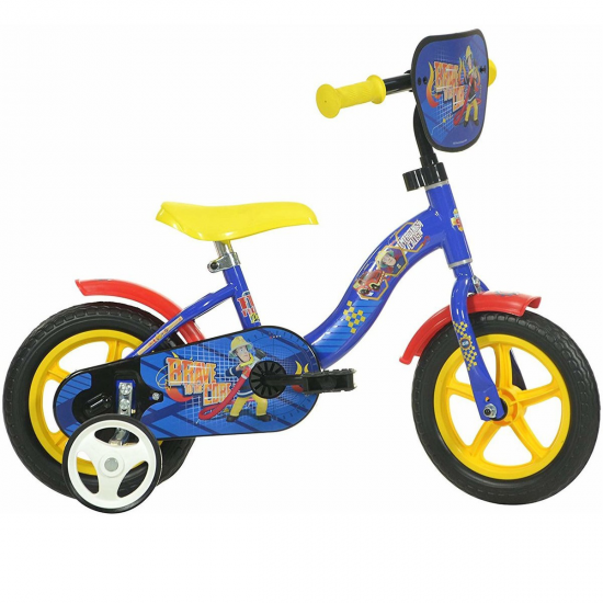 Bicicleta copii, 10 inch, Pompierul Sam, Dino Bike Bicicleta copii, 10 inch, Pompierul Sam, Dino Bike