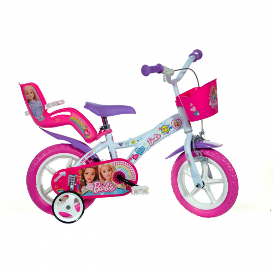 Bicicleta copii, 12 inch, Barbie la plimbare, Dino Bikes Bicicleta copii, 12 inch, Barbie la plimbare, Dino Bikes
