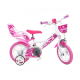 Bicicleta copii, 12 inch, Inimioare, Dino Bikes Bicicleta copii, 12 inch, Inimioare, Dino Bikes