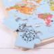 Puzzle din lemn - Harta lumii (35 piese)