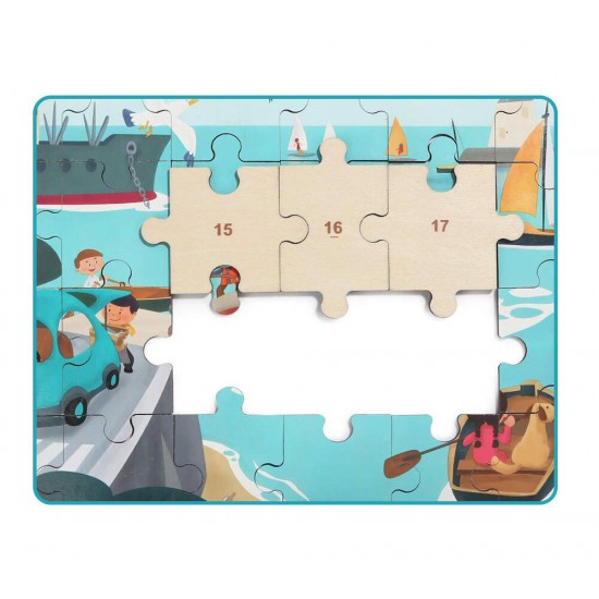 Puzzle din lemn - Vaporas
