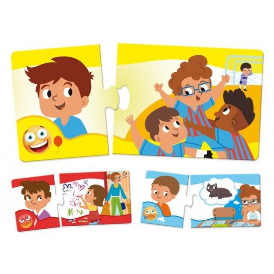 Puzzle copii, duo - Emotii